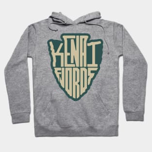 Kenai Fjords National Park name arrowhead Hoodie